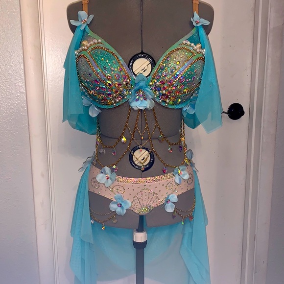 Other - Orchid mermaid EDC bra/panties iridescent blue